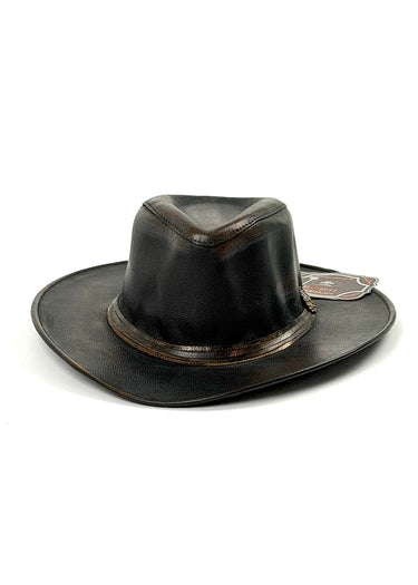 davanti Cappello Western One-Off in pelle di Bullhide