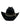 davanti Cappello Western Texas Hold 'em in Black di Bullhide