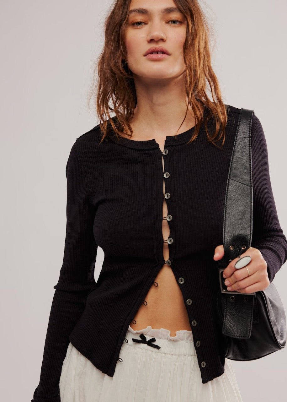 Cardigan Its On in Black di Free People