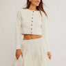 Sydney Shrunken Cardigan in Optic White by Free People