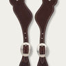 Lanières d'éperons en cuir Latigo Weaver de Bourgogne pour femmes
