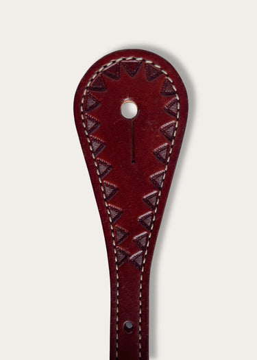 detail Triangle Toold boy spur straps by Weaver Leather