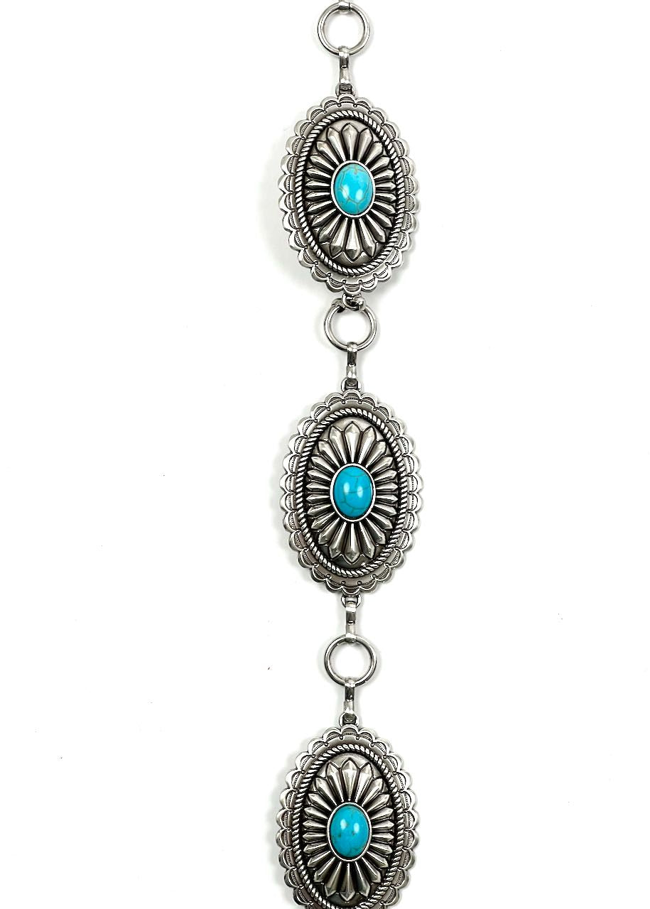 dettaglio Cintura donna  Turquoise Concho Chain di Ariat