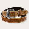 men's belt model ostrich basketweave by Nocona