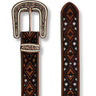 Women's Aztec Concho Brown Western Belt by Angel Ranch
