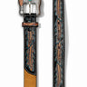 Women's Ruffout Western Belt with Conchos Turquoise by Nocona