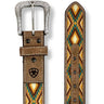 Women's Southwest Diamond Inlay Western Belt in Brown by Ariat