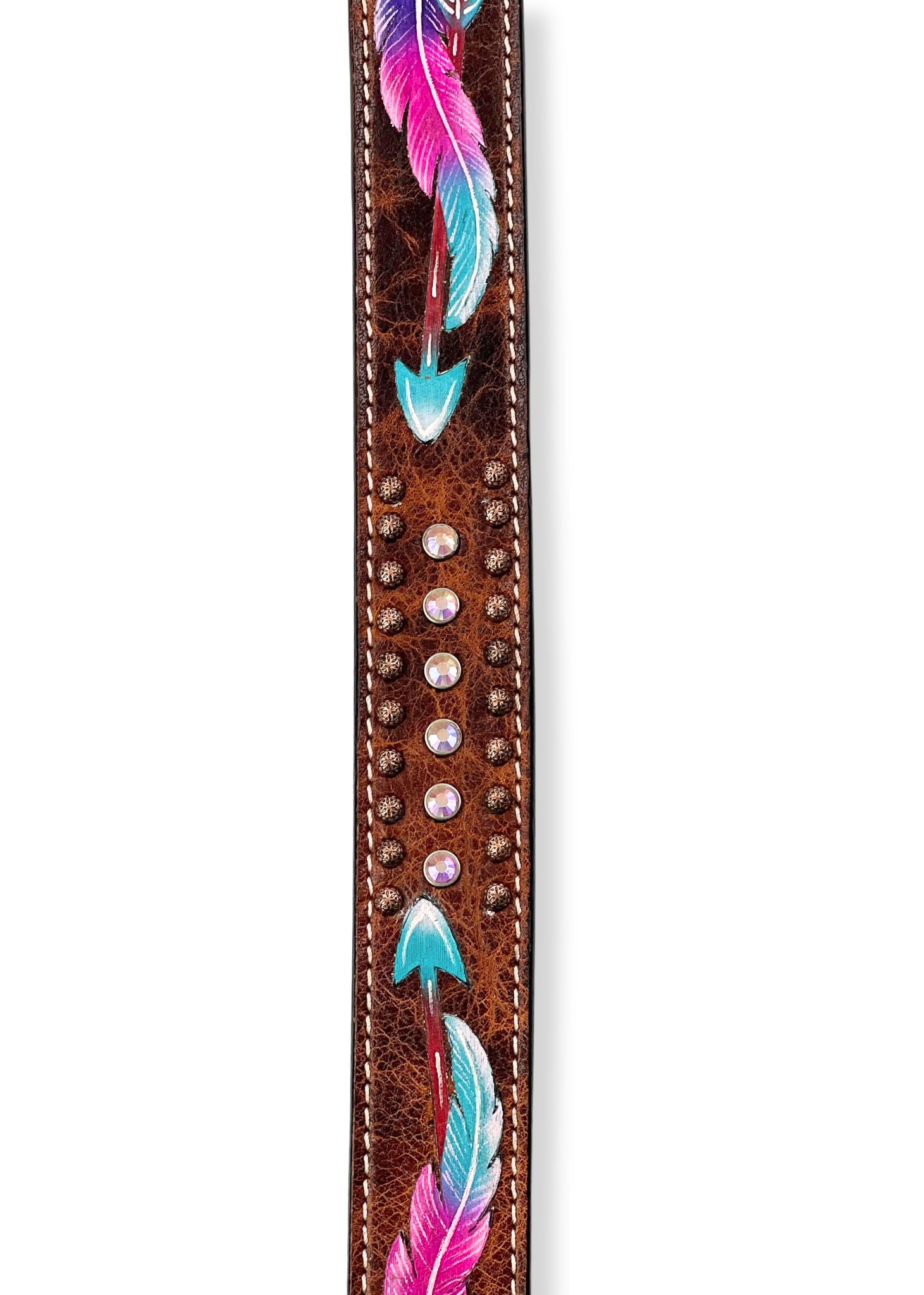 Cintura Western Donna Angel Ranch Con Concho Ovale E Perline | D140003097, Taglie Dalla S Alla XL