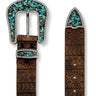 esposizione cintura Western da donna modello Hand Tooled Aztec di Angel Ranch