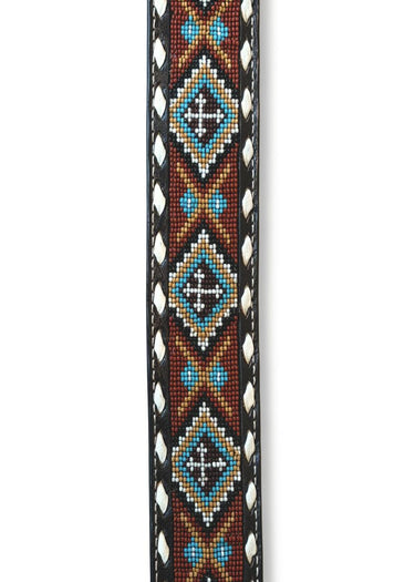 design Cintura Western uomo Bead Tooled Rust by Nocona