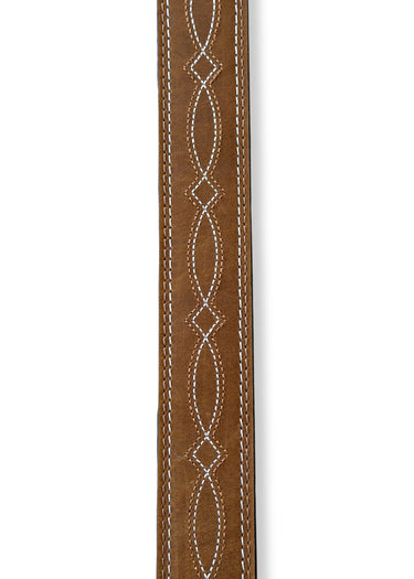 Ceinture western pour homme « Boot Stitch » en marron, signée Ariat