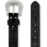 Ceinture western noire en cuir de bœuf pour hommes par Nocona