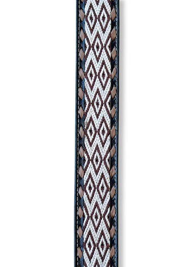 dettaglio design Cintura Western uomo Diamond Embroidered in Brown by Nocona