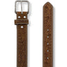 Ceinture western embossée Oak Leaf pour homme en Tan par Nocona