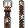 ceinture western pour homme modèle FLORAL rouge de Nocona