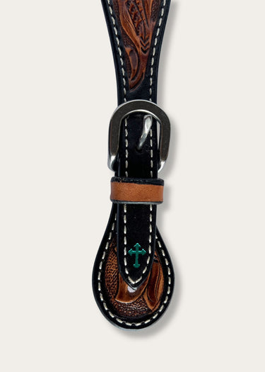 Floral Carv Lady Tc Women's Spur Straps by Weaver Leather