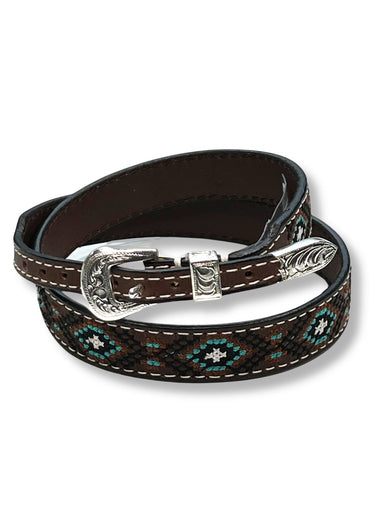 design détaillé Southwest Stitching BR hat strap by M&F