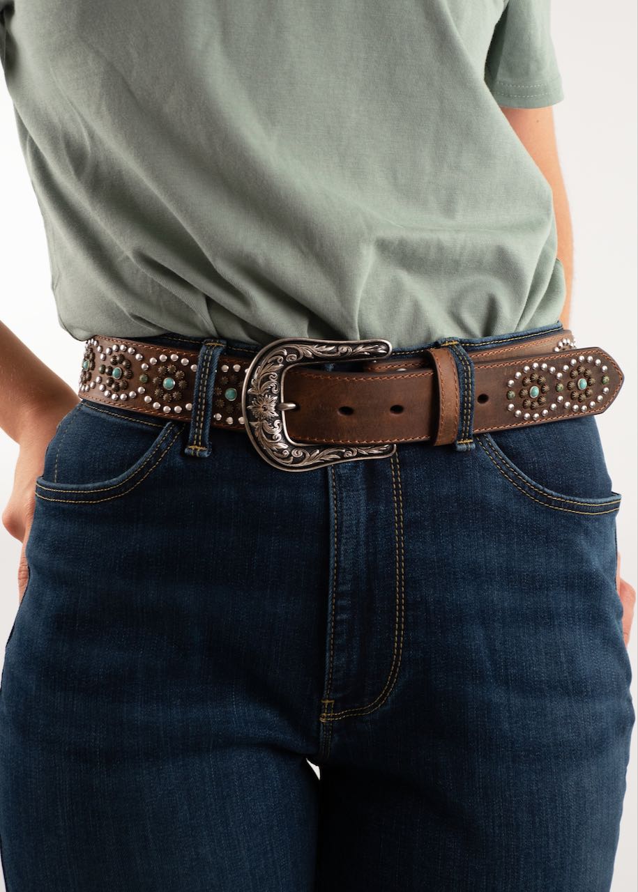 Stones Crosses women's western belt from Nocona –