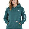 Sweat-shirt à manches avec logo pour femmes en Greenstone par Carhartt