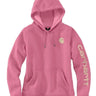 Felpa donna Logo Sleeve in Woodrose di Carhartt