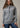 davanti Felpa donna Outlier Hoodie in Grey Heather di Kimes Ranch