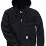 felpa uomo modello hooded sweats black di Carhartt