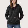 Women's Zip Sweatshirt Clarksburg Schwarz von Carhartt getragen