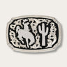 Bronco Rider Silver Buckle by Nocona