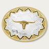 Cowboy Buckle Southwest Sun with Longhorn by Montana Silversmith