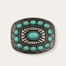 Southwest Rectangular Buckle with Turquoise Stones by Blazin Roxx