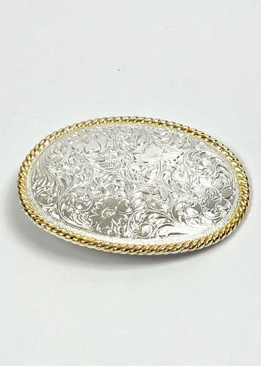 lato Fibbia Western Ovale Scrolled di Nocona