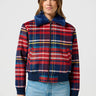 Giacca Aviator in Red Tartan di Wrangler