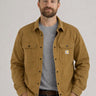 Veste Chemise Carhartt Rugged Flex™ Relaxed with Fleece in Oak Brown porté ouvert