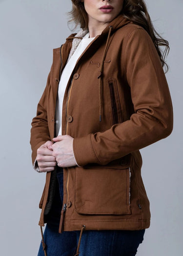 lato Giacca Donna Awa in WW Brown di Kimes Ranch