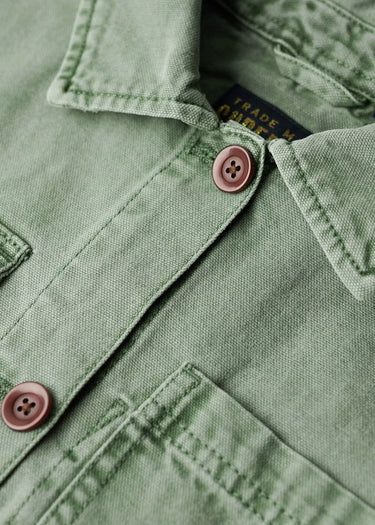 Veste à boutons pour le modèle de base des femmes en vert Jade par Superdry 