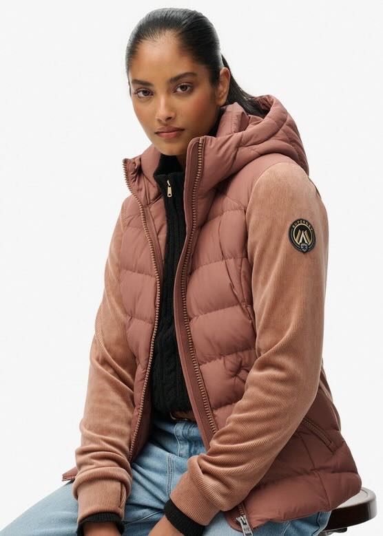 lato Giacca donna con cappuccio Fuji Storm in Nutmeg by Superdry