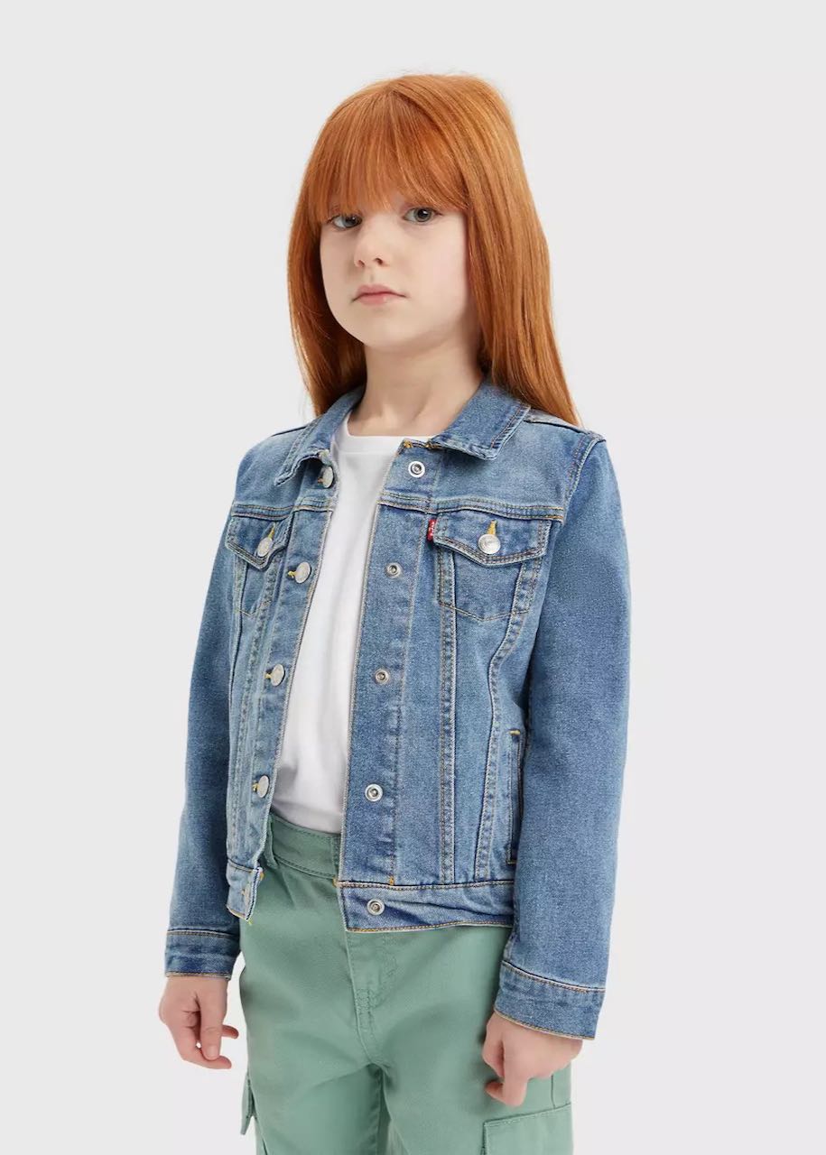 Giacca in Jeans per Bambina Stretch Trucker Matter of Fact di Levi's