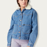 giacca donna in jeans western ranch in sandiniste di Wrangler