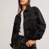 Veste en denim Jade en noir délavé par Free People