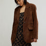 Blazer végétalien Paper Cut en Brown Bear par Free People