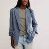 Giacca Prep School Blazer in Vintage Indigo di Free People