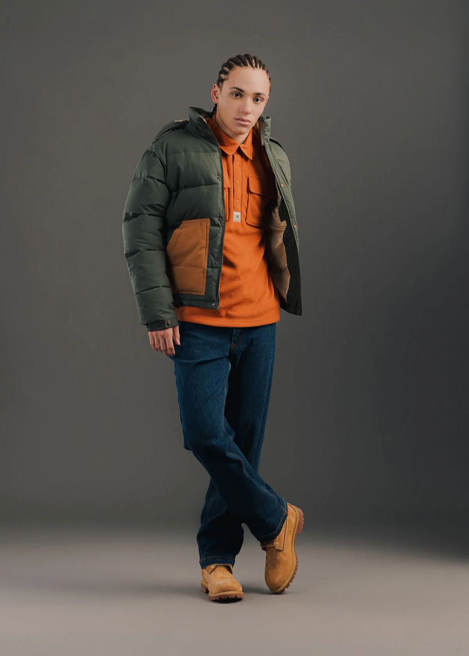 indossata Giacca Uomo Ripstop Puffer in Beetle | Duck by Caterpillar