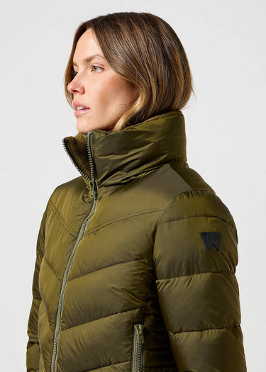 Side Shorts Puffer Jacket Ivy Green by Wrangler