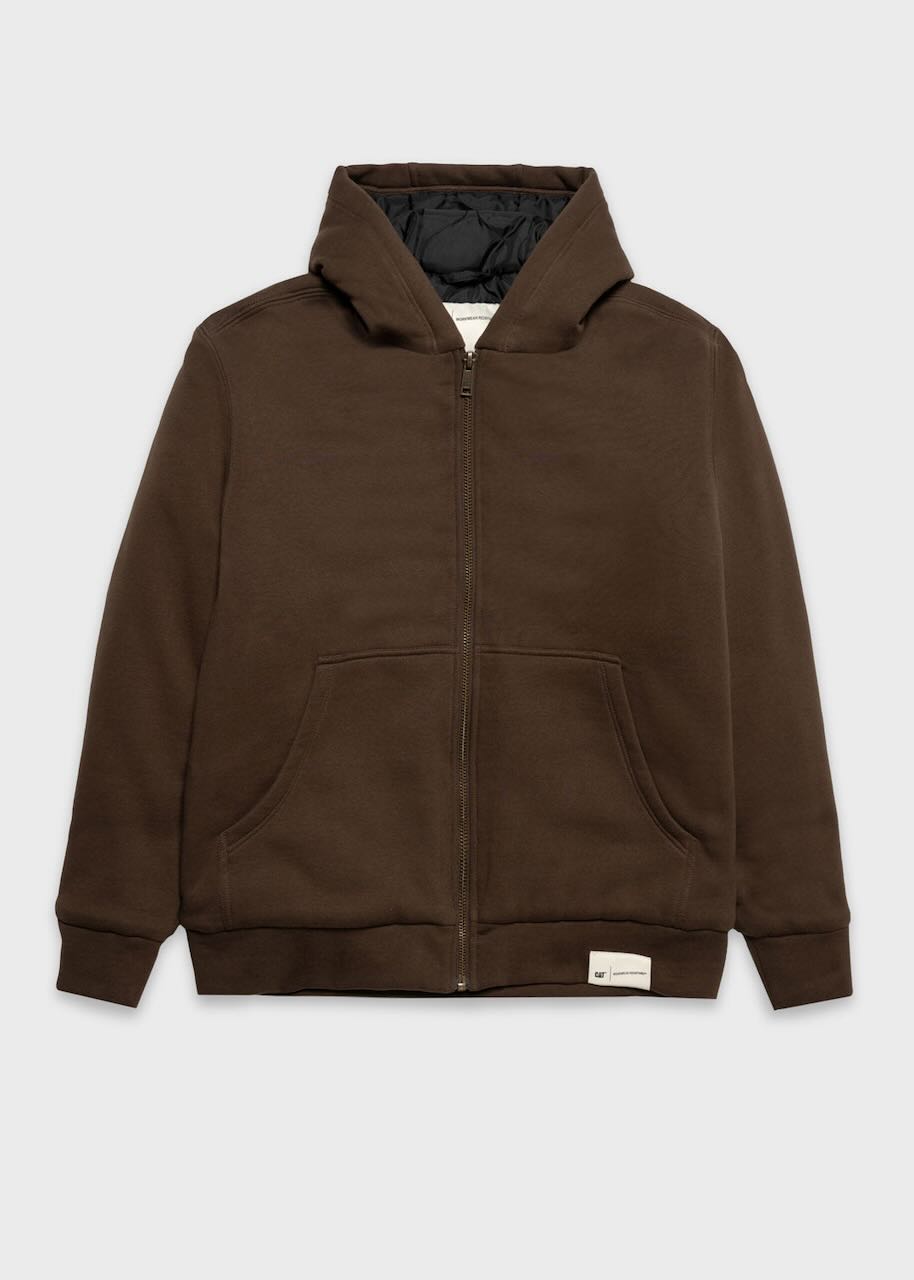 Giacca unisex a Felpa Padded  in slate black by Cat