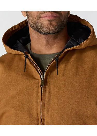 dettaglio zip Giacca uomo Duck Insulated Active di Carhartt