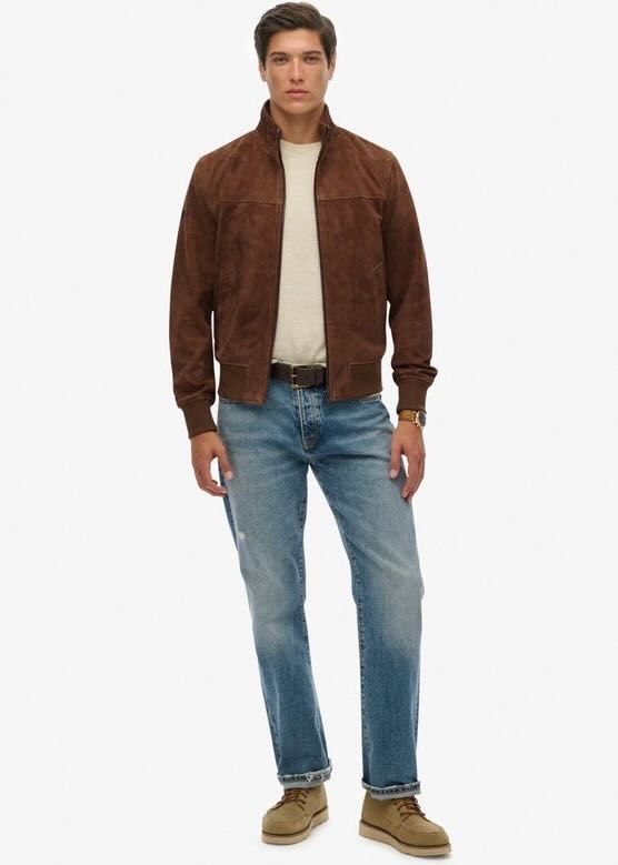 figura intera Giacca in pelle Modern by Superdry