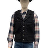 Gilet Buckaroo pour homme en noir Wyoming Traders