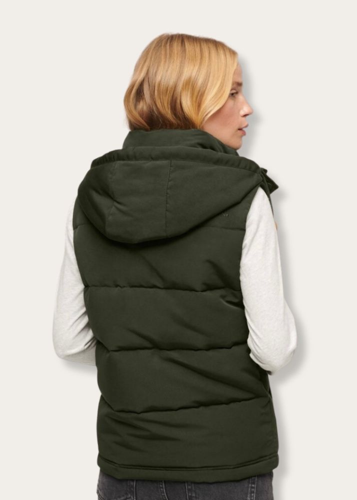 Gilet donna Everest Hooded Puffer di Superdry