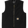 Gilet isolé à col en côtes pour hommes en noir par Carhartt
