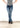 Jeans Bootcut donna Aztec Yoke Embellished in Light Wash Denim di Grace in LA